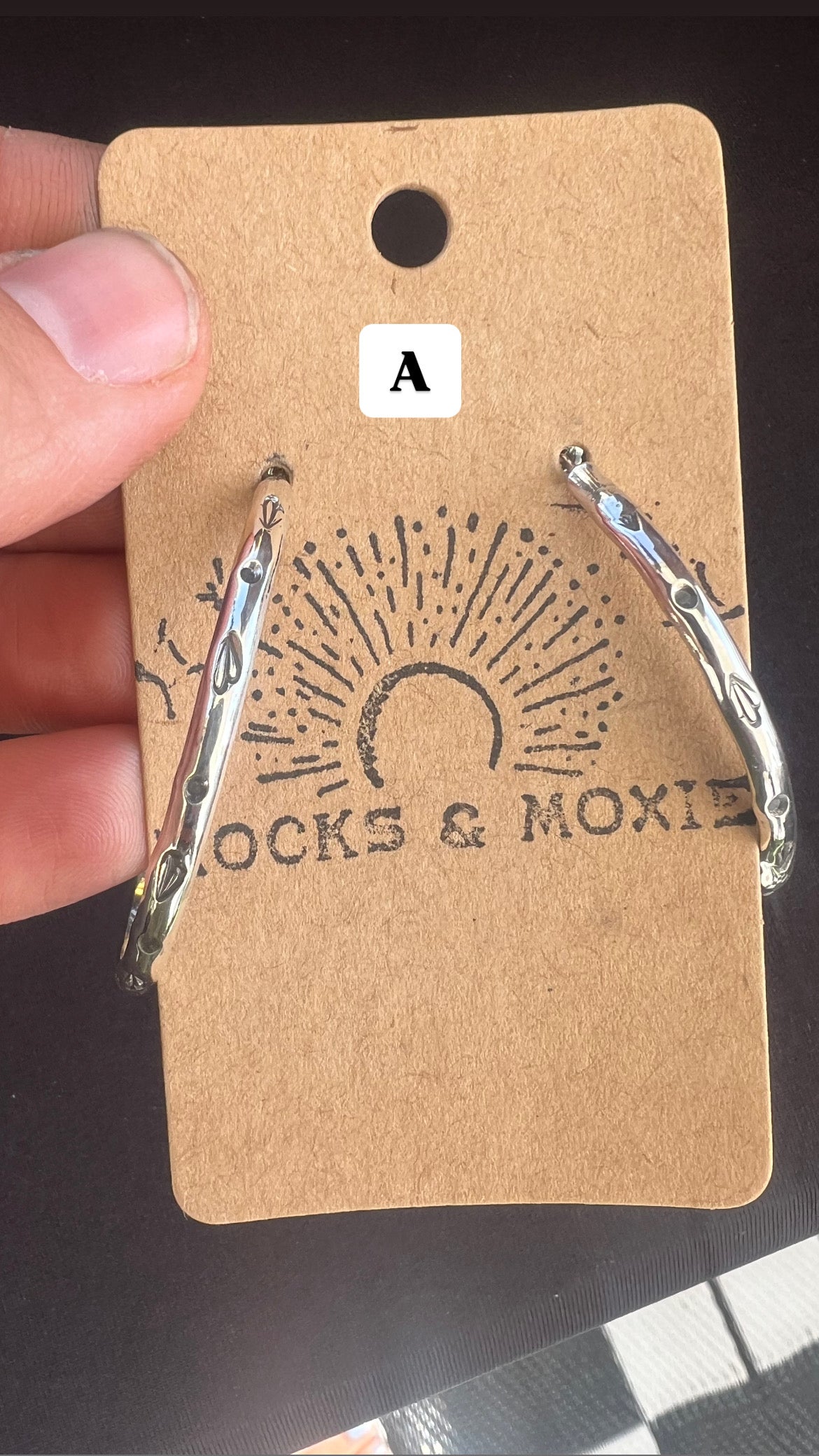 Sterling silver hoops