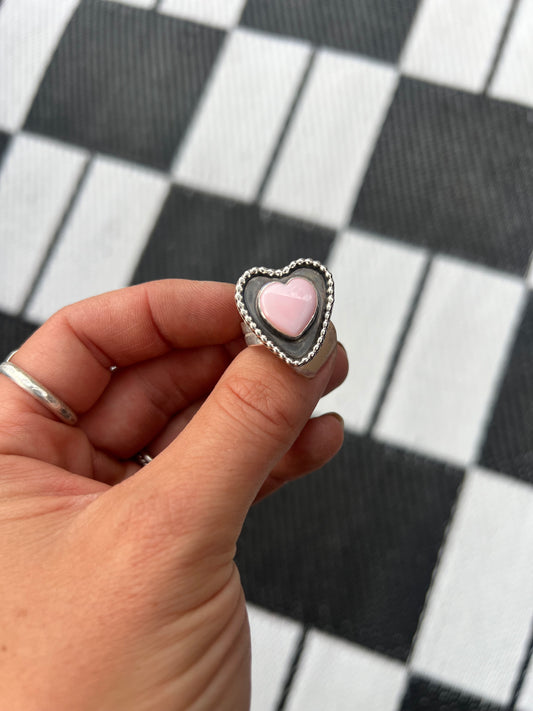 Pink Conch Adjustable Ring SZ 6-8