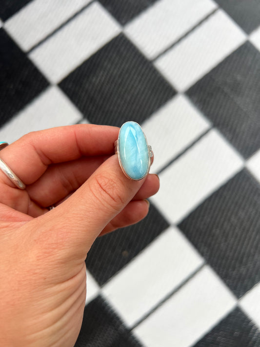 Larimar Adjustable Ring SZ 6-8