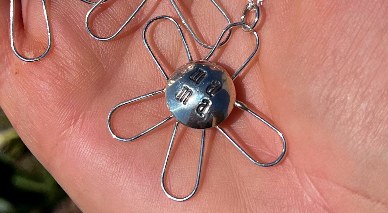"MAMA" Flower Necklace