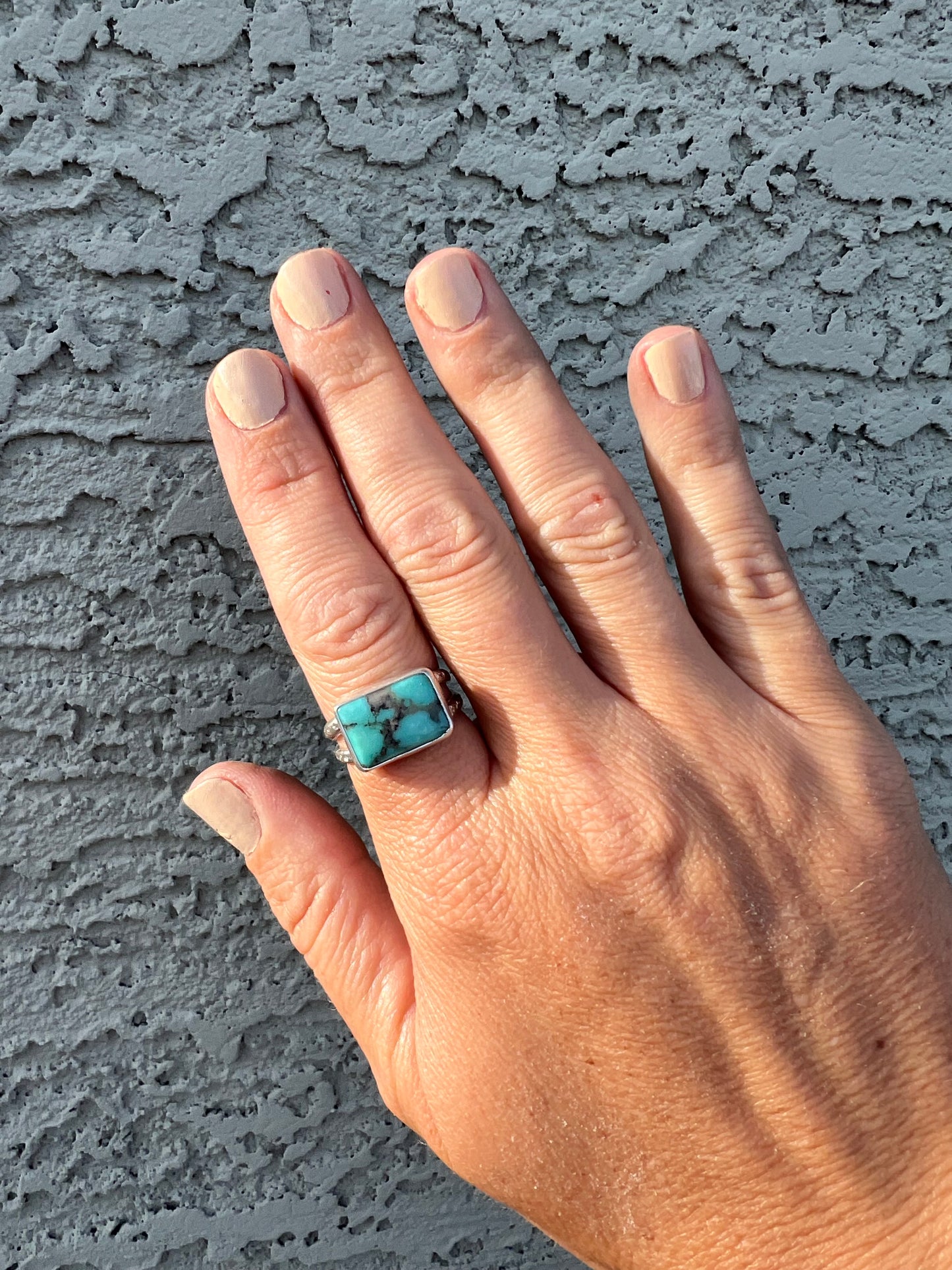 Horizontal Campitos Turquoise Ring Size 8