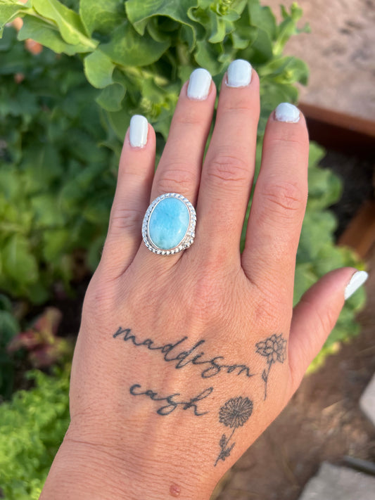 Larimar Ring Size 6.5