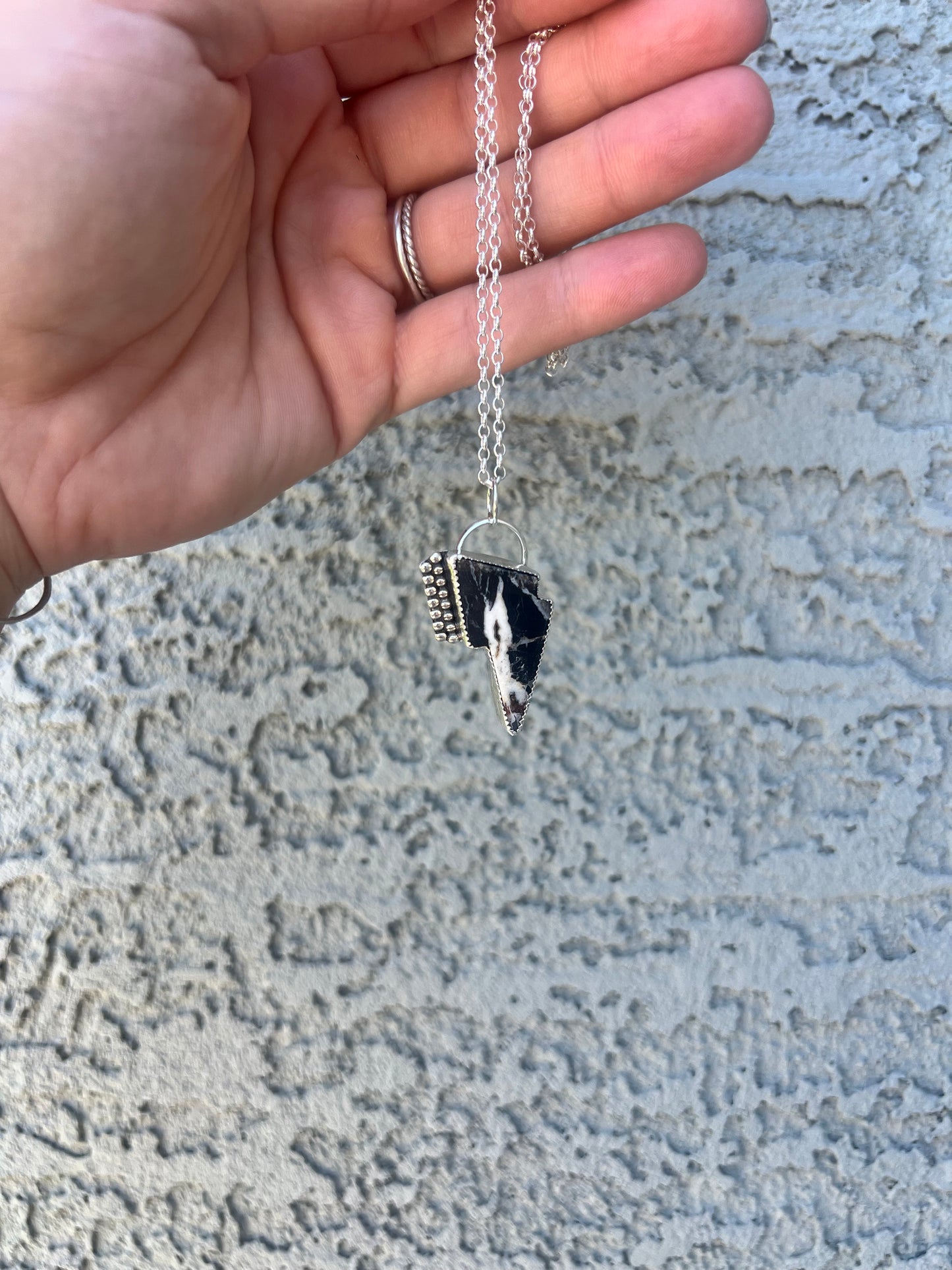 White Buffalo Bolt Necklace
