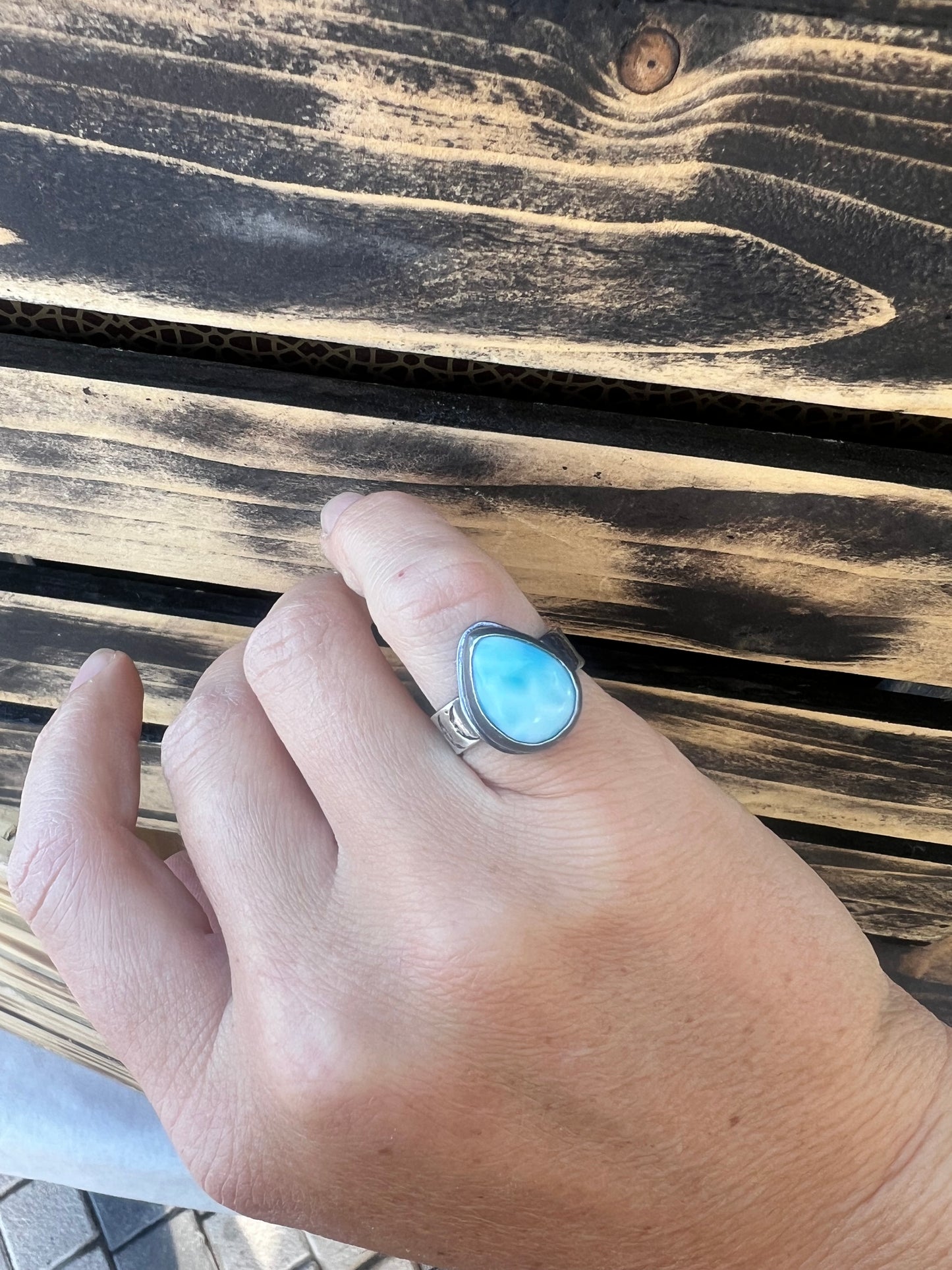 Larimar Ring Size 5