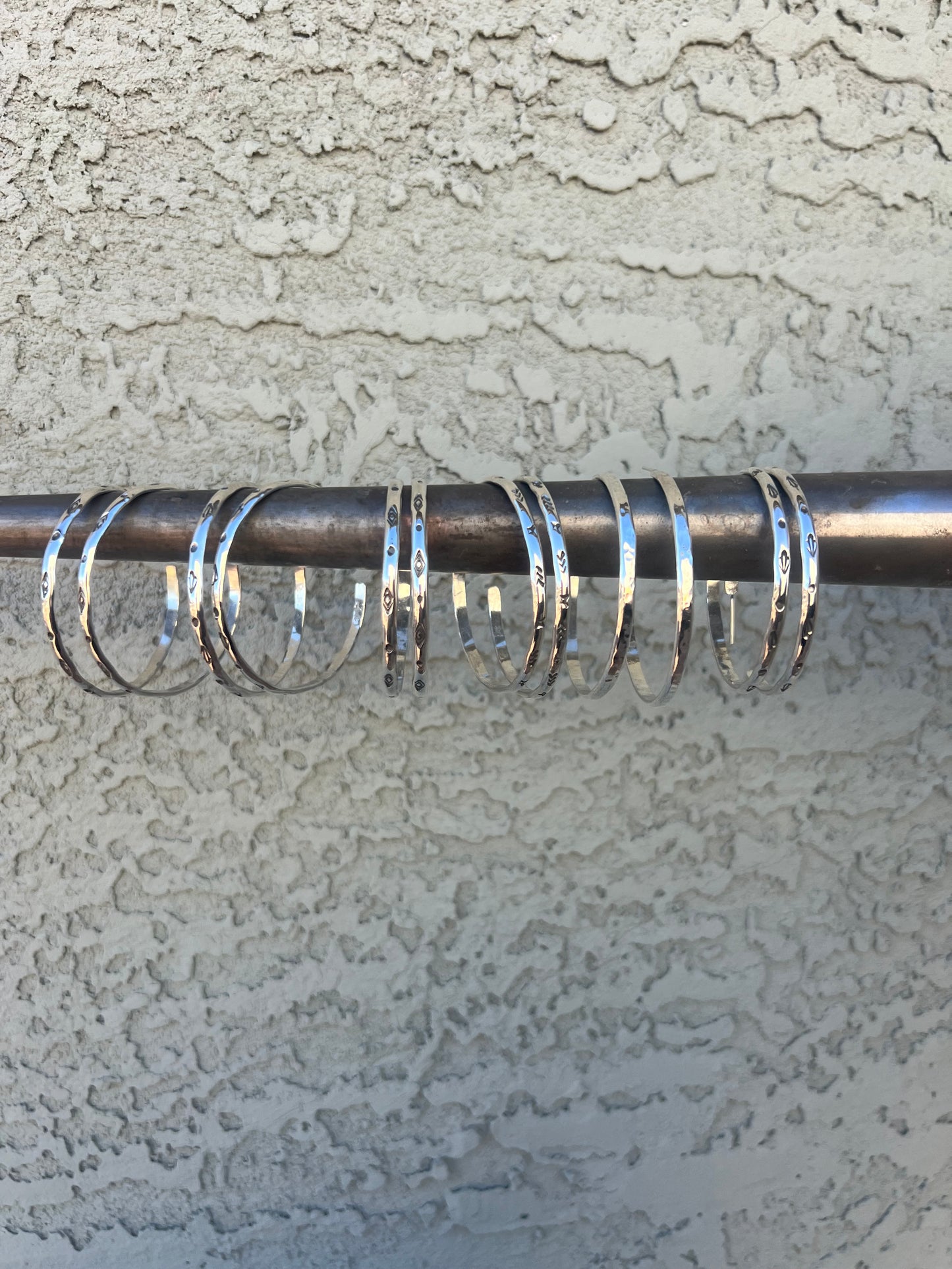 Sterling silver hoops