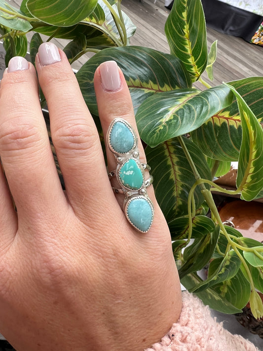 Larimar & Mixed Turquoise - Size 6.25