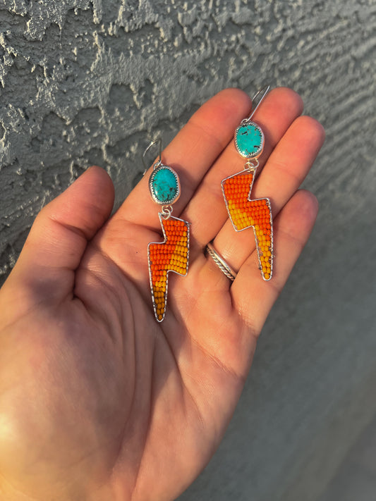 Campitos Turquoise Bolt Dangles