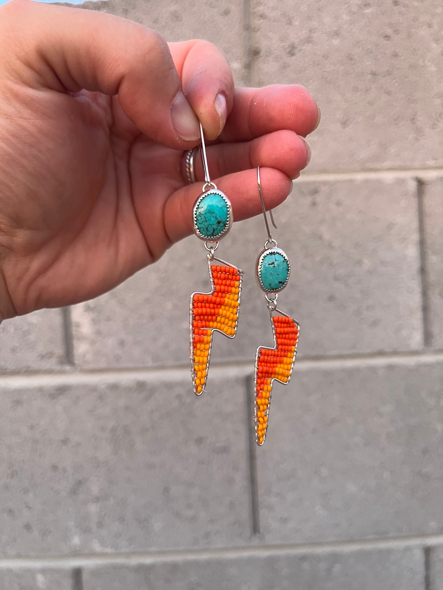 Campitos Turquoise Bolt Dangles