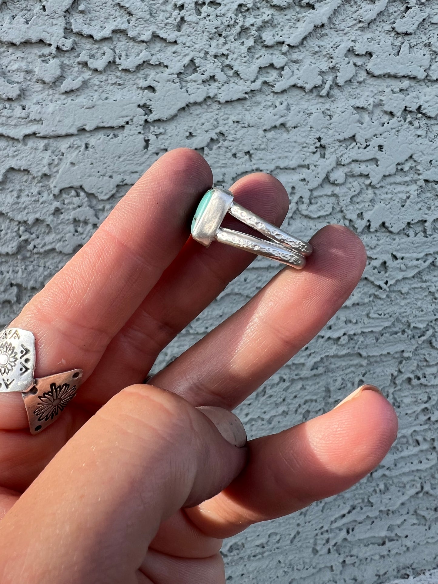Horizontal Campitos Turquoise Ring Size 8