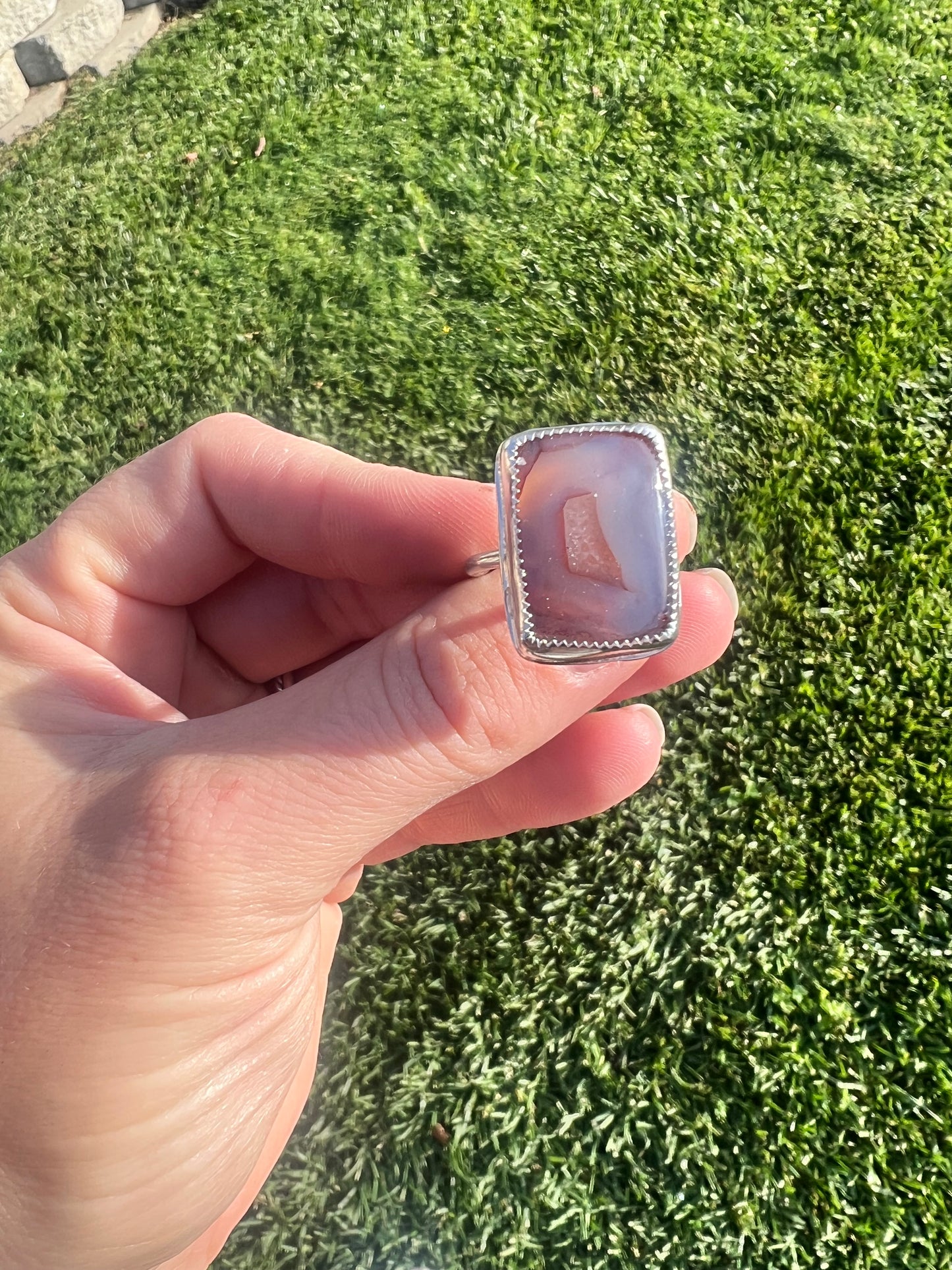 Botswana Agate Ring - Size 9.75