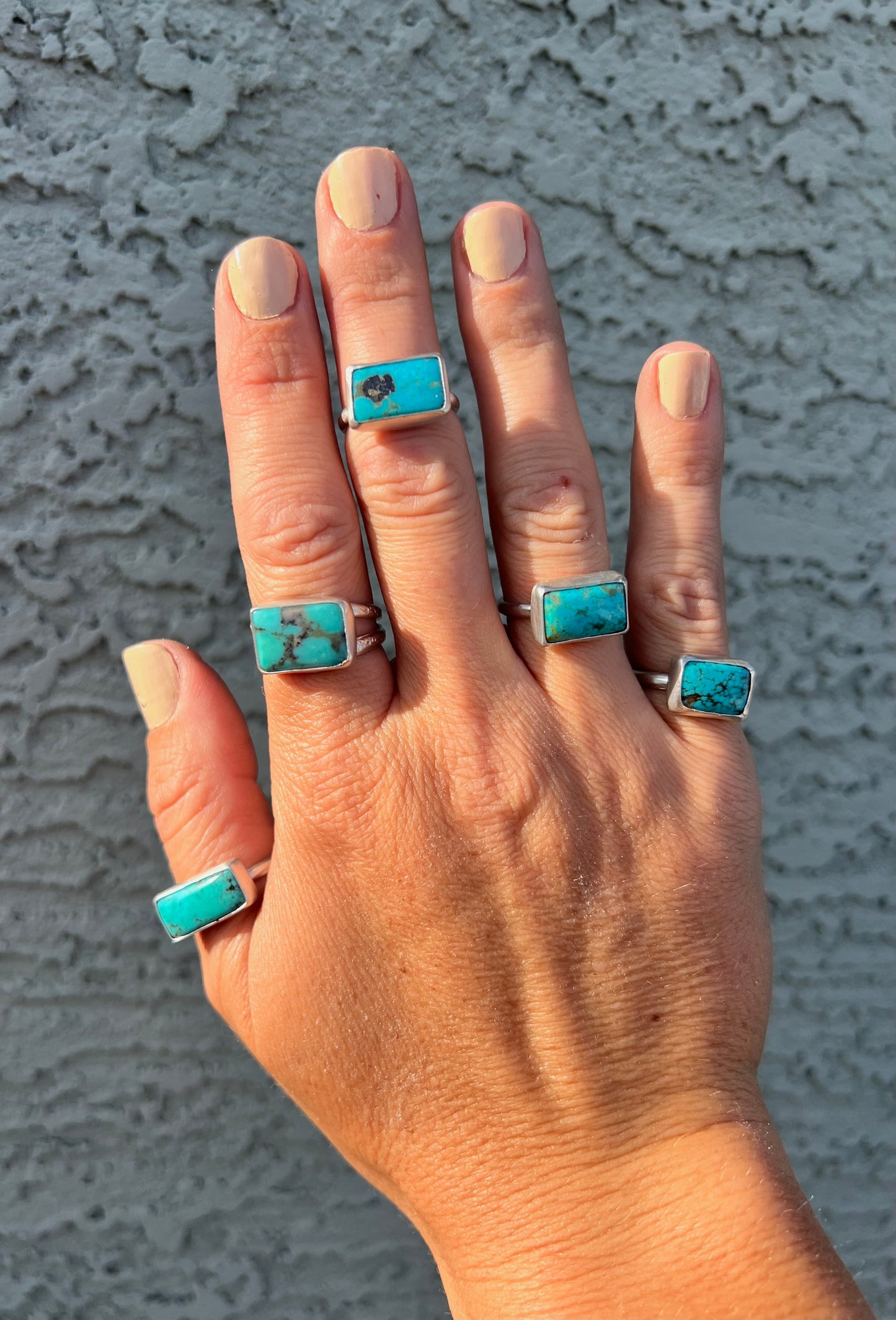 Horizontal Campitos Turquoise Ring Size 8